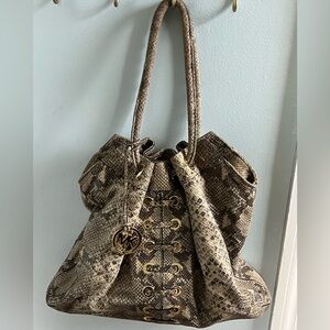 Michael Kors Snake Print Tote Bag
